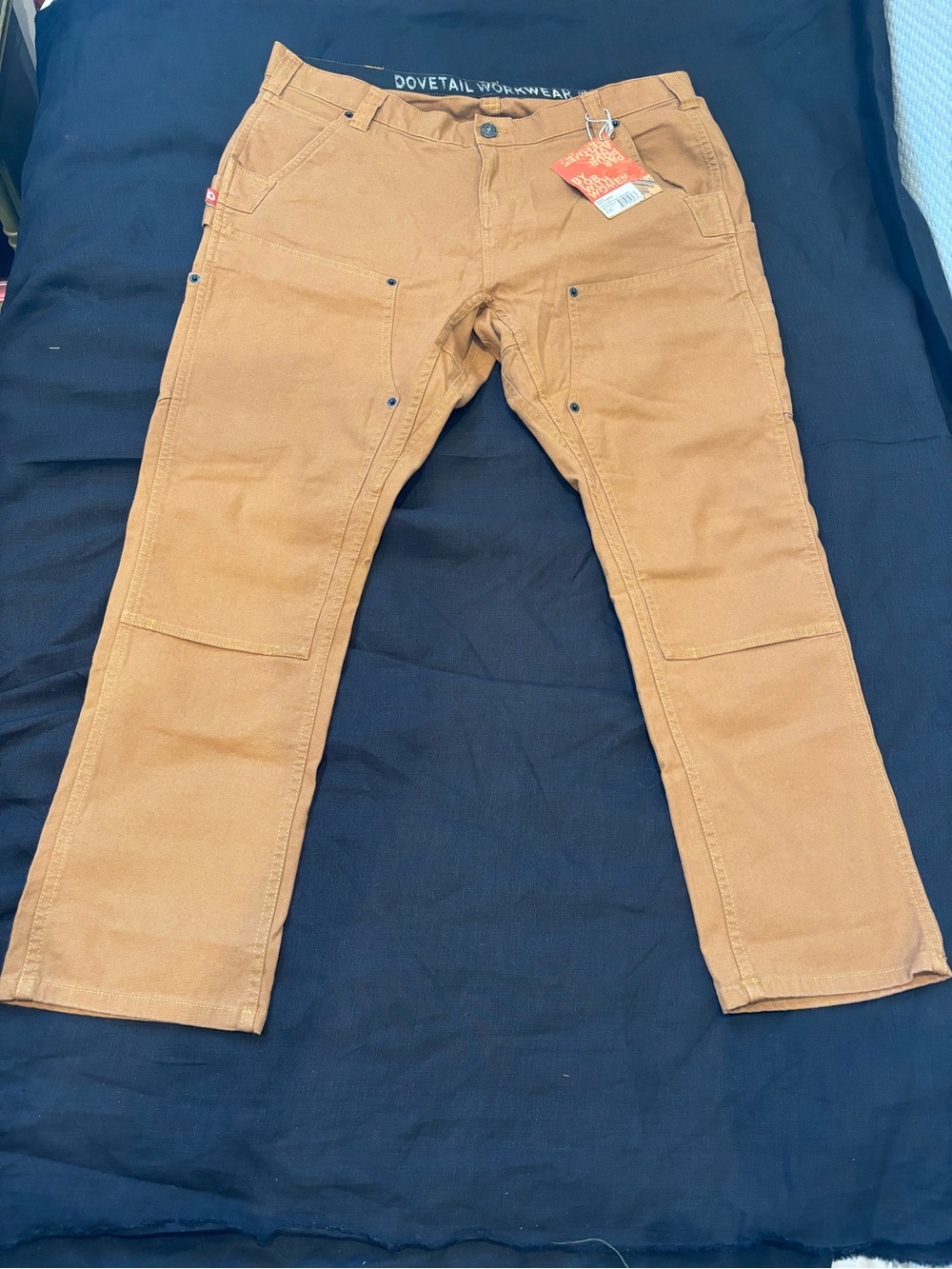 Dovetail Workwear Women's Maven X slim-leg work Pants — Tan size 16/28 insea